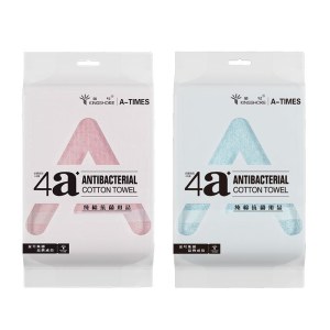 金号A-TIMES系列瑞柏4A抗菌毛巾-2双条毛巾袋装AT008-2