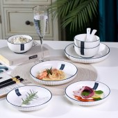 唯都简约雅纹餐具组W-S030