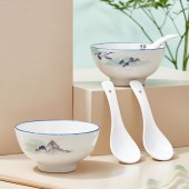 共禾京品鹤翔云天12头餐具