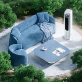 西屋（Westinghouse）空调扇家用塔扇水冷风扇小冷风机移动小空调办公室遥控定时立式无扇叶电风扇 珍珠白+【负离子+冰晶速冷+三种模式】