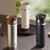 康巴赫伯爵系列钦啡杯400ml星河银(含杯套）