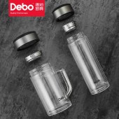 德铂(Debo)汉纳斯玻璃杯套装（320ML+360ML） DEP-743 银色