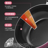 苏泊尔火红点炫彩不粘煎炒锅VJ28RP02