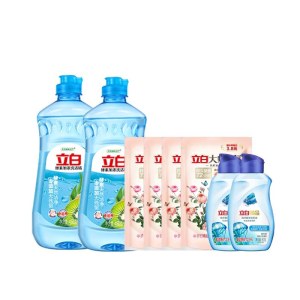 立白酵素洗洁精455g洁净八件套1470g