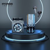 HYUNDAI现代机甲风全金属系列套装（剃须刀+蓝牙耳机+便携包）YT1001