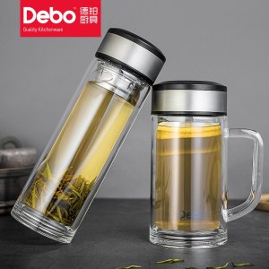 德铂(Debo)汉纳斯玻璃杯套装（320ML+360ML） DEP-743 银色