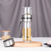 德铂(Debo)特尔斯玻璃水杯260ML DEP-746 银色