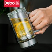 德铂(Debo)汉纳斯玻璃杯套装（320ML+360ML） DEP-743 银色