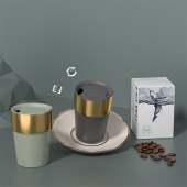 非物烟火轻奢咖啡杯(颜色随机)