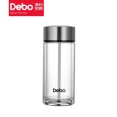 德铂(Debo)特尔斯玻璃水杯260ML DEP-746 银色