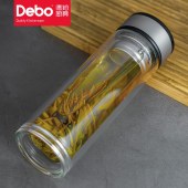 德铂(Debo)汉纳斯玻璃杯套装（320ML+360ML） DEP-743 银色