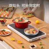 松下（Panasonic） 新品聚嗨盘多用途锅M1电烤盘多功能料理锅网红锅X1煎烤锅可定时烤肉锅 NF-M1-N 香槟金