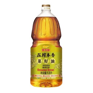 金龙鱼食用油 菜籽油 压榨本香菜籽油1.5L