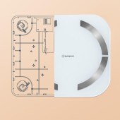 西屋（Westinghouse）体脂秤家用健康秤体重管理体重秤T202 珠光白