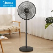 美的（Midea）美的 电风扇落地扇40cm三页升降摇头家用加重底盘伸缩纯铜电机 FSA40UC 黑色