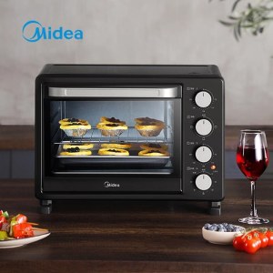 美的（Midea） 家用25L大容量电烤箱 独立控温 多层烤位 防爆玻璃门 功能烘焙 PT25X5