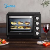 美的（Midea） 家用25L大容量电烤箱 独立控温 多层烤位 防爆玻璃门 功能烘焙 PT25X5