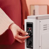 美的（Midea）"新星"家用取暖器电暖器电暖气片烤火炉取暖炉 5秒速热节能低噪 欧式快热炉HDW20MFK