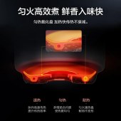 美的（Midea）电压力锅6L 家用智能高压锅 电饭煲 不粘双内胆4-8人智能一键排气多功能电饭煲可开盖 MY-YL60Easy203