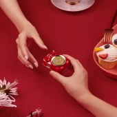 猫王收音机猫王音响 小确幸P3 便携式复古蓝牙音箱音响中国红