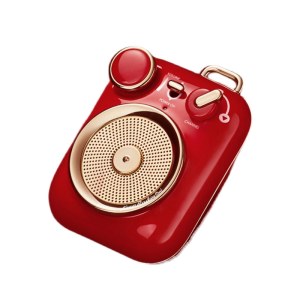 猫王收音机猫王音响 小确幸P3 便携式复古蓝牙音箱音响中国红