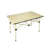 徽羚羊户外露营碳钢折叠加大长桌52cm 118*57cm卡其色HLY-ZDZ-23003