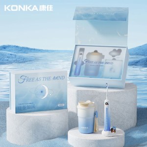 康佳（KONKA）保温咖啡杯370ml&电动牙刷套装（自在如风礼盒套装）