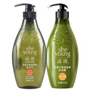 滋源无患子保湿滋养洗头水535ml *1 护发素535ml *1（中干性）