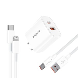 沃品（WOPOW）Q61Type-C充电套装1米充电器安卓苹果手机5V/2A源适配器Type-c1米充电线