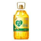 中粮福临门福至心礼非转基因压榨玉米油5L