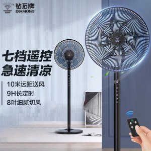 钻石落地扇8叶风扇CY35-R3 遥控款