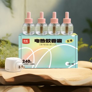 彩虹蚊香液直插器超值装（4+1）240夜 乖乖配方 母婴适用 无味FX5141