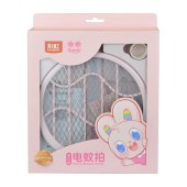 彩虹乖乖电蚊拍（二合一紫光诱蚊折叠充电款）6106