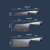 德博莱白玉纹套装刀具四件套DBL-SJTD001