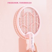彩虹乖乖电蚊拍（二合一紫光诱蚊折叠充电款）6106