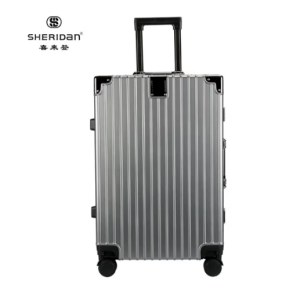 喜来登（SHERIDAN）万向轮耐磨抗摔行李箱（24英寸）SHX8017-跑车灰拉链