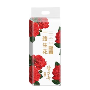 隆力奇抽纸面巾纸4层*75抽（4包）LLQ-002