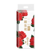 隆力奇抽纸面巾纸4层*75抽（4包）LLQ-002