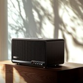 漫步者S300高品质复古蓝牙音箱 HiFi级一体式大功率音响居家音响桌面音响