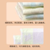 美穗吉家(mihooce)纯棉方巾2条装（25*25cm）蓝色&粉色