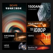 微果（VIMGO）投影仪家用1080P高清D1Pro星际蓝