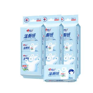 心相印湿厕纸系列7片装湿巾8包*3提（云熊22-1版）3XCY007+P1