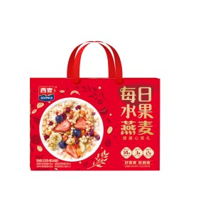 西麦每日水果健康心意礼燕麦礼盒630g+500ml