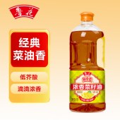 鲁花厨中香浓香菜籽油1L