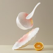 菲米生活伊甸花园喷釉餐具组合（18件套）FM-CJ2401