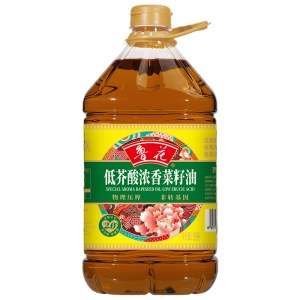 鲁花低芥酸浓香菜籽油(香味家族系列）5L
