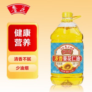 鲁花厨中香浓香葵花仁油4L