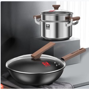 康巴赫匠心无涂层深氮锅具套装LPB-T03S