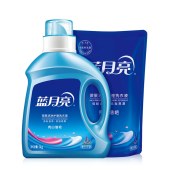 蓝月亮亮白增艳薰衣草洗衣液3斤套装（1kg瓶+500g袋）