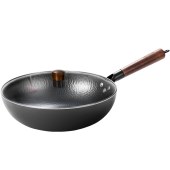 Maxcook美厨雅致系列鱼鳞纹炒锅带盖32cm  MCDS-2547